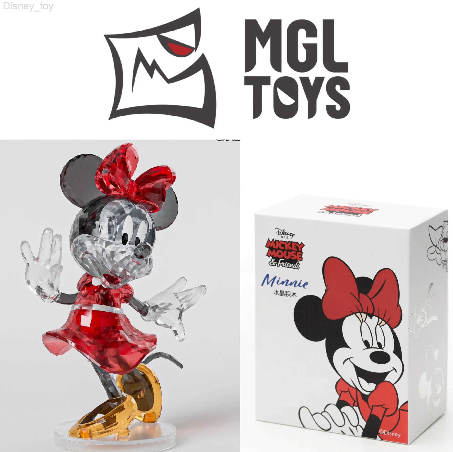 Disney MGL Original Disney Mickey Mouse Donald Duck Minnie Goofy Pluto Daisy Crystal Figure Collection Model Toys Y250626