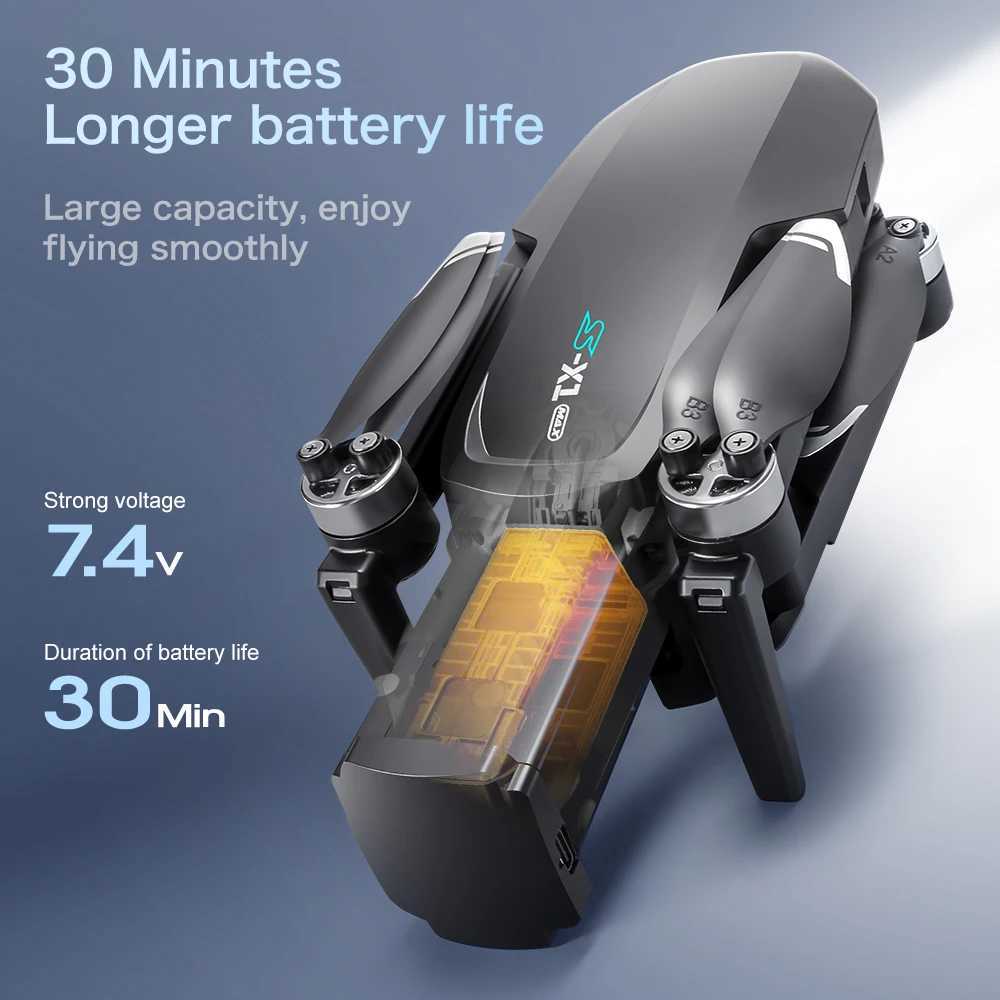 S-X1 New 5G GPS 8K HD EIS Cameras Drone with Sns 3-Axis Anti-shake Gimbal 8K Aerial Brushless Drones RC Quadcopters Mini UAVXJ250627