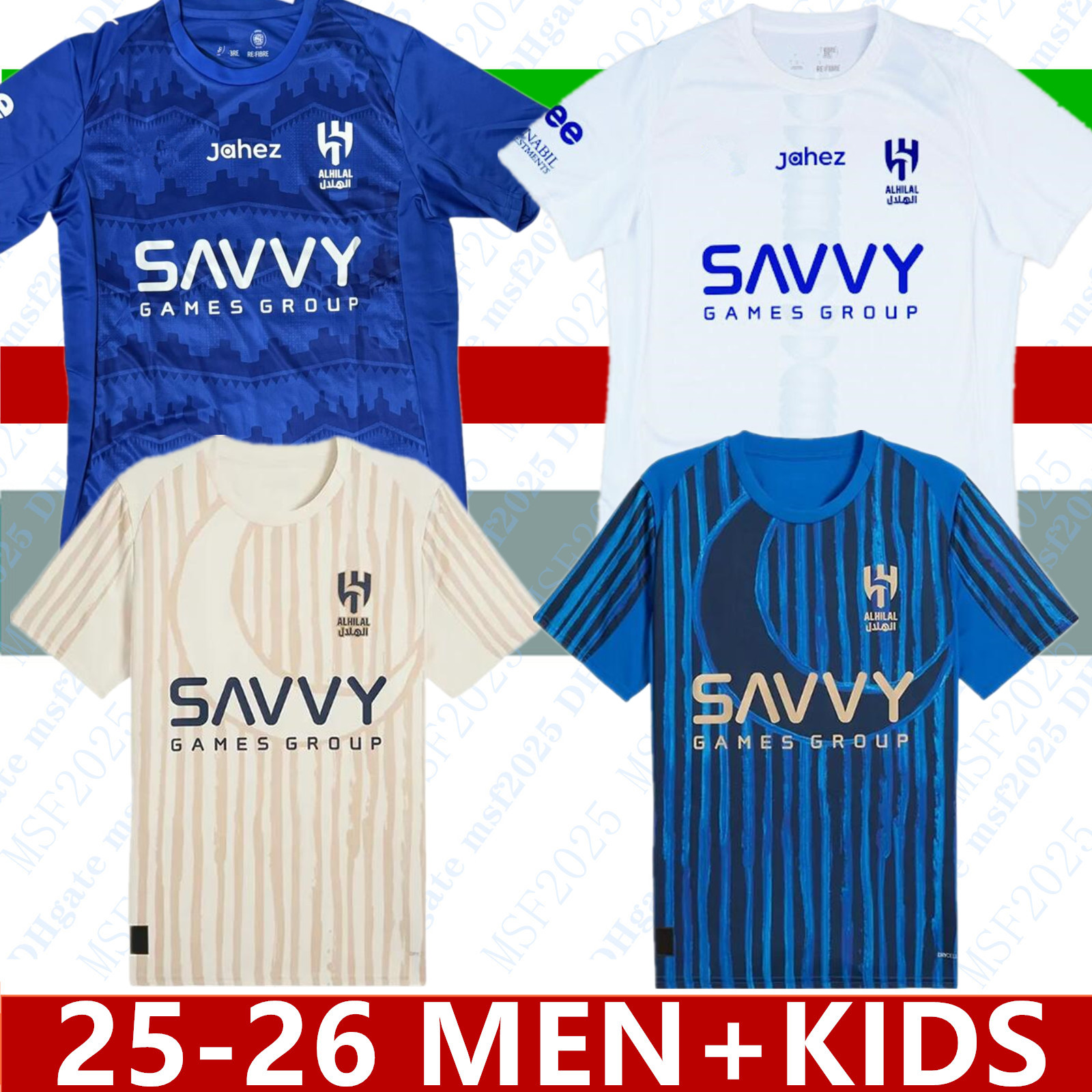 XXXL 4XL 25 26 Al-Hilal Saudi CUP Soccer Jerseys MITROVIC SALEM LEONARDO Football Shirts 2025 2026 Al Hilal SFC MALCOM AI-HAMDAN AI-BULAYHI NASSER Men Uniforms kids kits