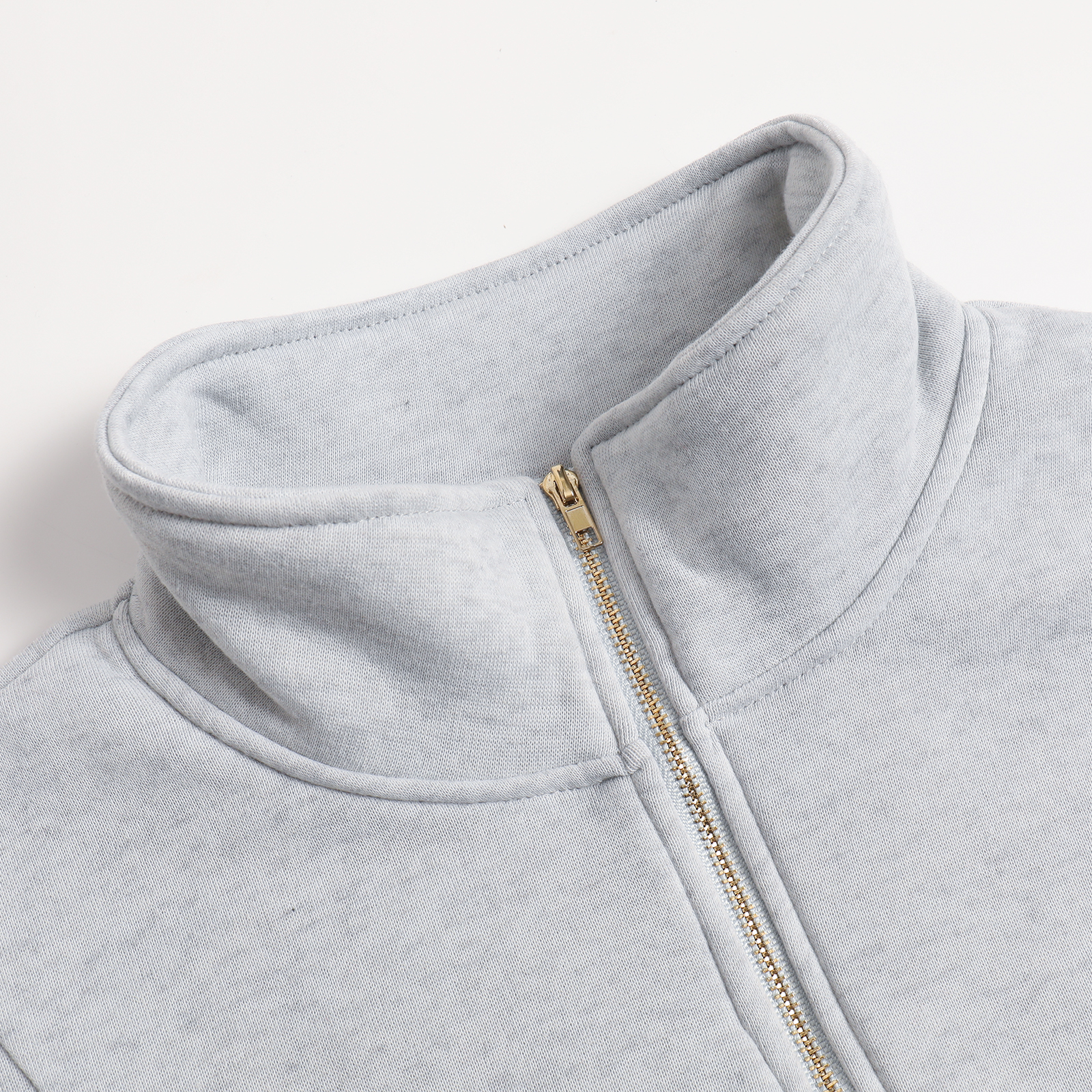 Half zipper super fire sweater female spring new loose thin popping models top short jacket hot-sale products