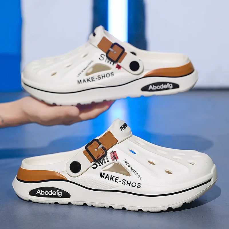 2025 Hot S Sandals Men Beach Thick Sole Anti-Slip Water Shoes for Women Classic Men Sneakers Sandal Outdoor 38-45 Y250626