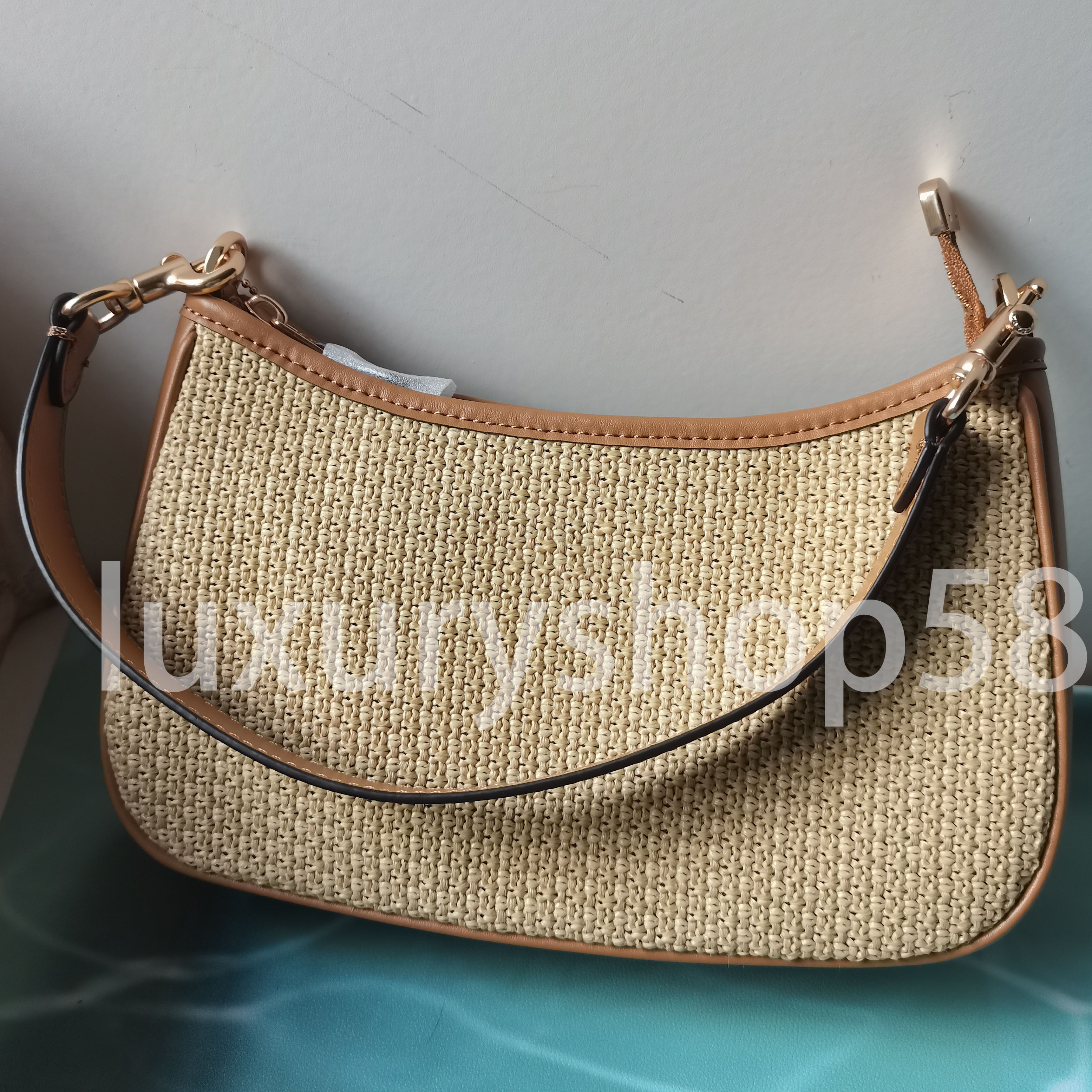 High Quality Bag For Women Double Straps Designer Teri Shoulder Nolita Crossbody Bag For Women With Chain Leather Strap Half Moon Brand Bag Handbag Pu