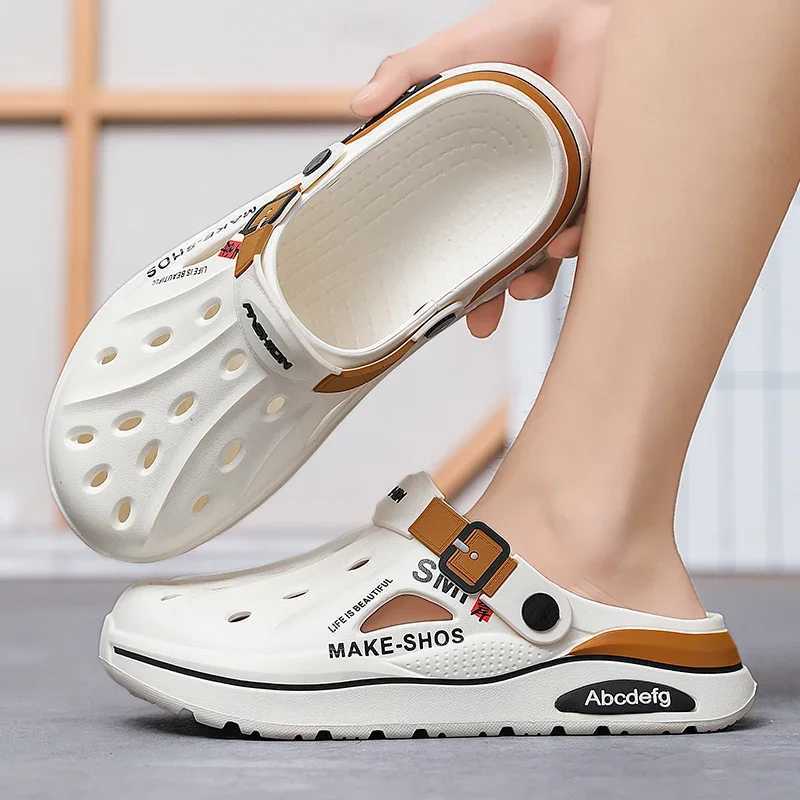 2025 Hot S Sandals Men Beach Thick Sole Anti-Slip Water Shoes for Women Classic Men Sneakers Sandal Outdoor 38-45 Y250626