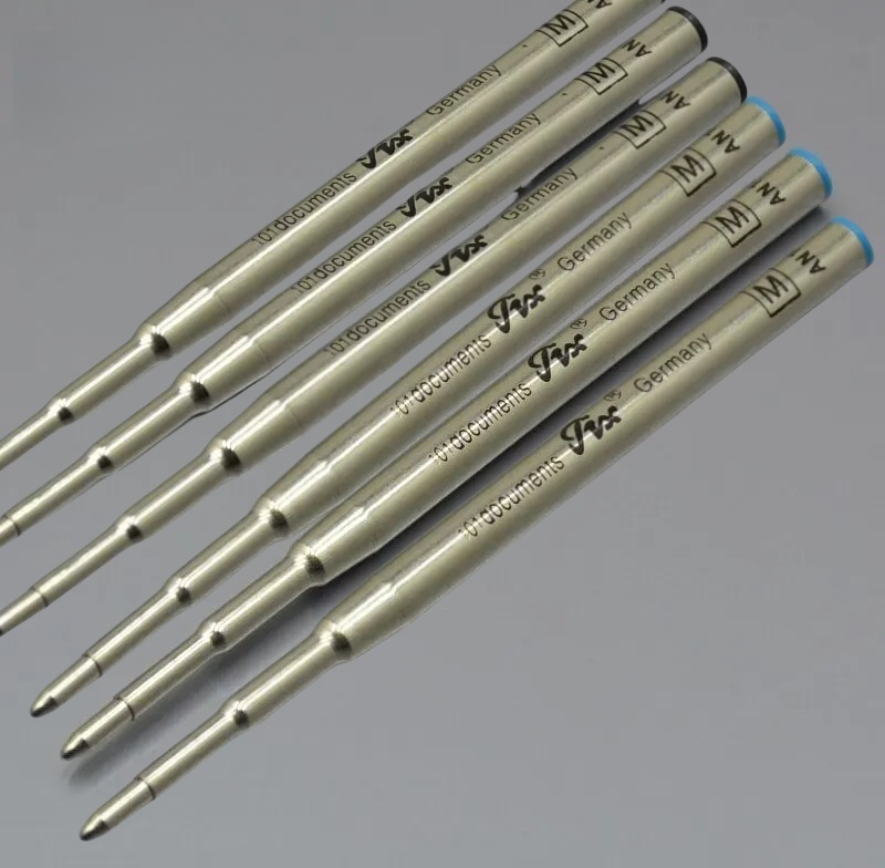 wholesale High Quality 0.7mm black / biue refill for Roller ball pen stationery write smooth pen accessories