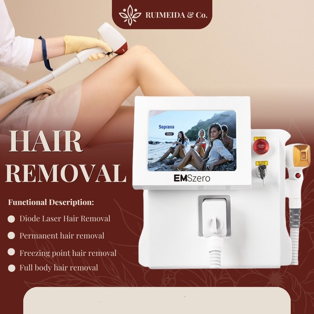 808nm Laser Hair Removal Machine with Semi-conductor Tech and Cooling Head for Long-Term Hair Reduction