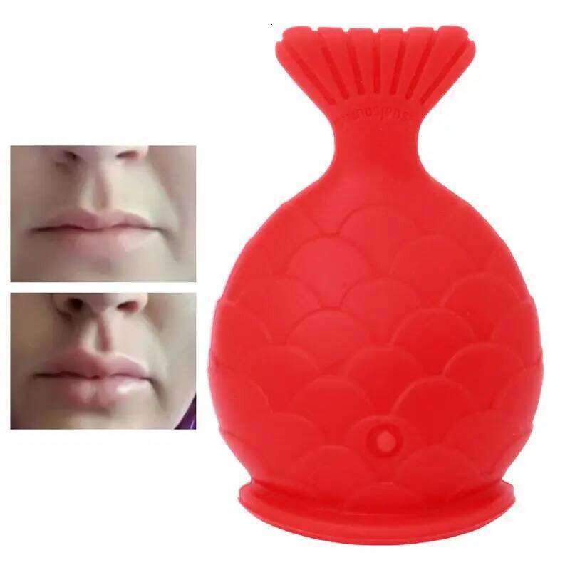 Women Sexy Full Soft Silicone Pout Tools Mouth Fish Natural Plump Shape Tool Lip Plumper Lips Care free shipping