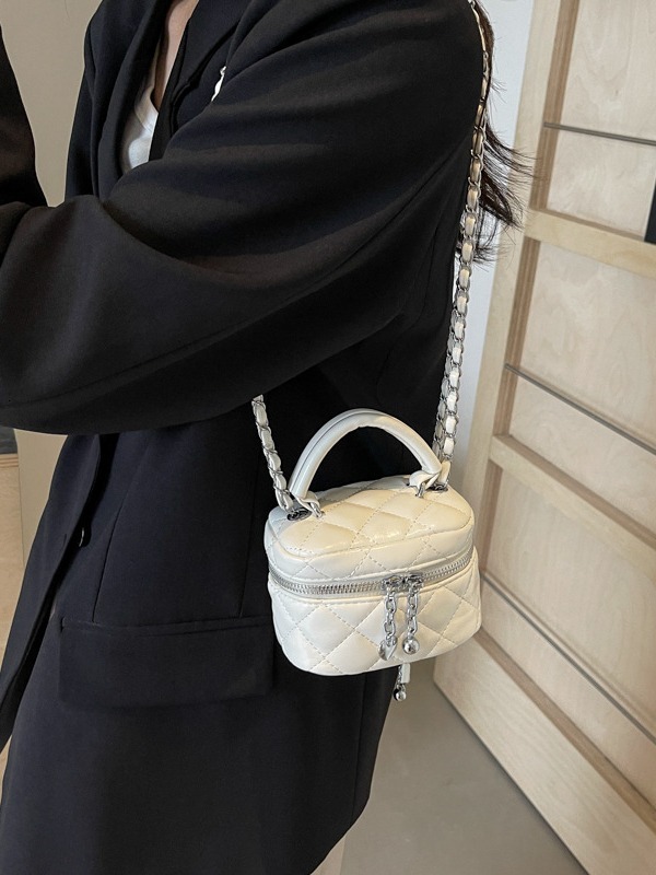 Luxury Brand Designer Bag Silver Bag Women's 2024 New Summer Crossbody Small Bag Quilted Chain Shoulder Bag Mini Handbag Box Bag