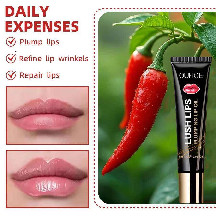 Oil Instantly Volumising Increase Elasticity Long-lasting Moisturize Lip Plumper Gloss Sexy Beauty Makeup free shipping