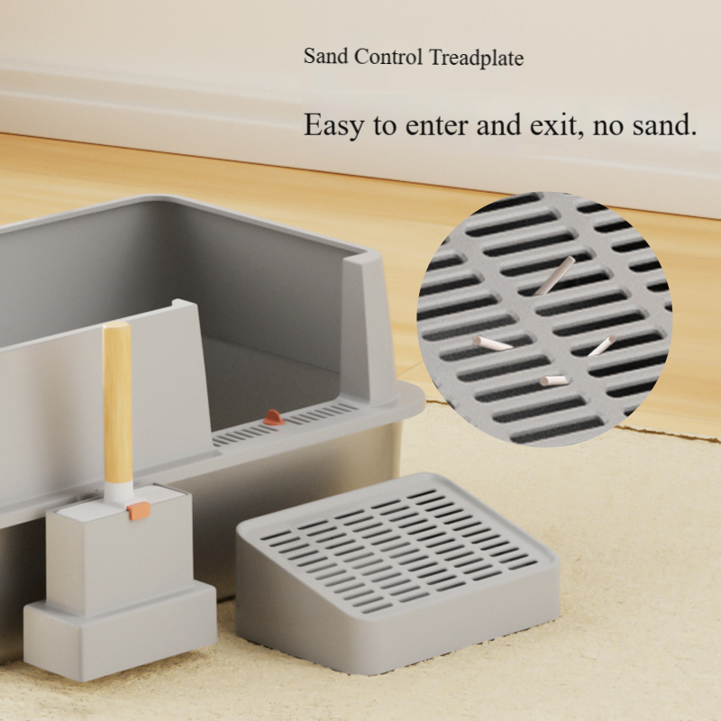 Semi Enclosed Breathable Cat Toilet Durable & Convenient Disassembly Feature