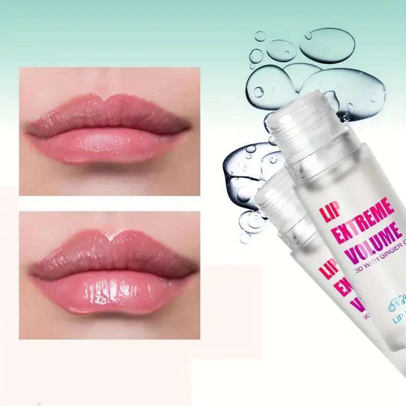 1/2Pcs Ginger And Mint Plumper Oil Radiant,Plumping Lip Volumizing Serum Smoother,Fuller Lips for Youthful and Sexy Look free shipping