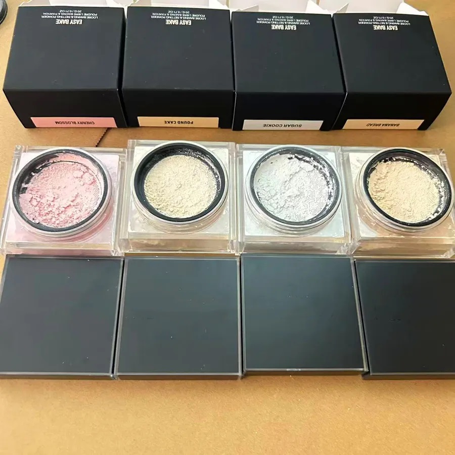 2026 New HD Beauty Easy Bake Loose Setting Powder 4 colors Contour Concealer Foundation Makeup Full Coverage Poudre Libre Baking Fixation 20g 0.71OZ f