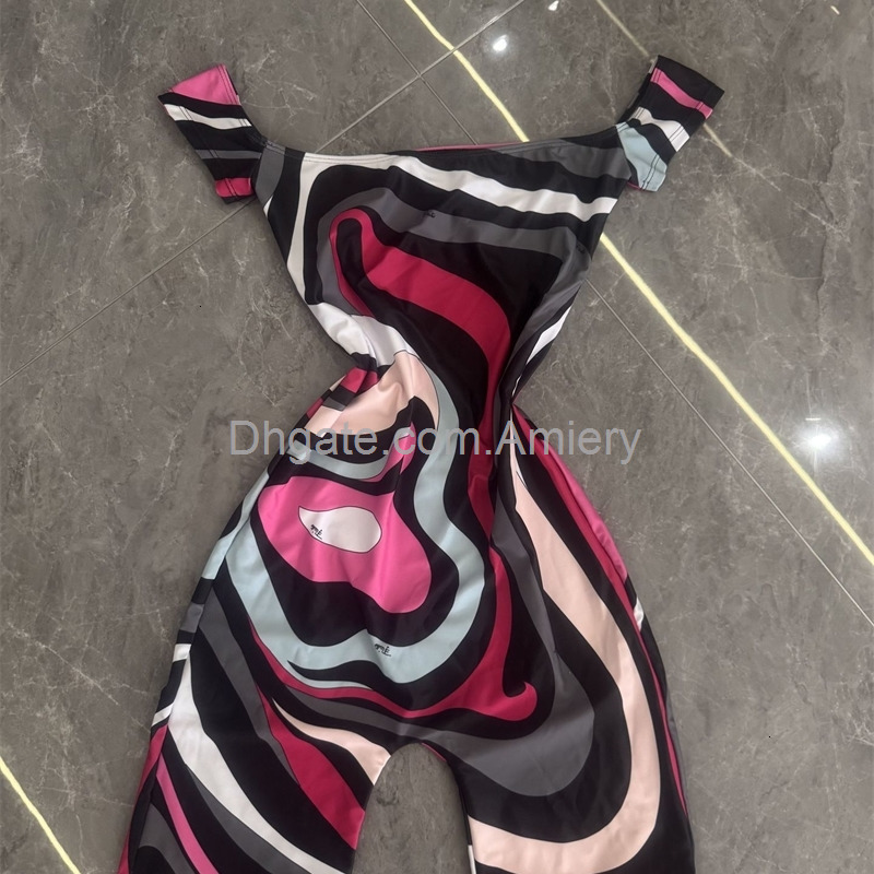 Summer Designer Womens Jumpsuits Bathing Suit Swimwear One Piece Swimsuit Short Sleeve And Shorts Bodysuits Beach Swim Wear