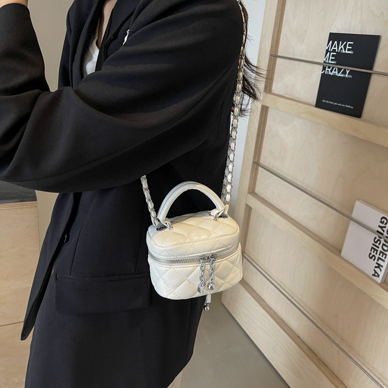 Luxury Brand Designer Bag Silver Bag Women's 2024 New Summer Crossbody Small Bag Quilted Chain Shoulder Bag Mini Handbag Box Bag