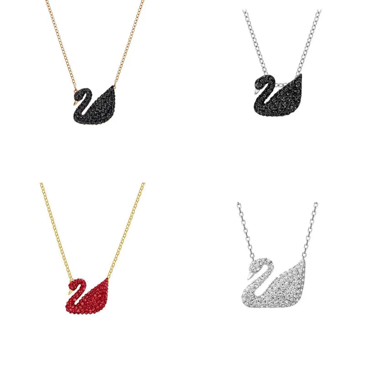 Swan necklaces designer diamond necklace womens shiny birthday gifts crystals designer jewelry fashion designer necklace for women trendy om0271