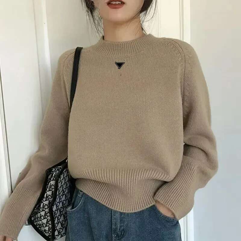 Anagram Womens Sweaters Korean Fashion Lantern Sleeve Soft Mohair O Neck autumn sweater print Women Autumn And Spring Pullover Long Knit Top