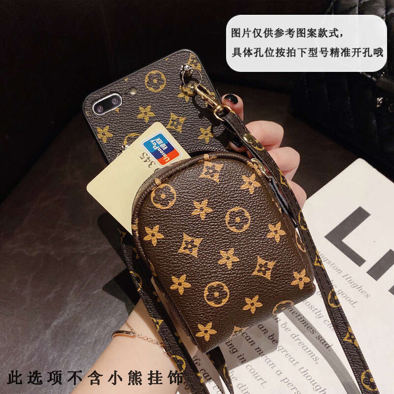 Lanjia- Trendy Brand Compatible Apple 15 Phone Case 13 Luxurious Small Flower Iphone 11 Crossbody Strap 12 Pro Max Zero 0C0ec