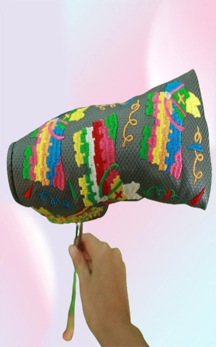 One pieces Golf Club Blade Putter Headcover Cinco De Mayo Sun Flower Super Rat Master Exclusive Mallet Cover 2206192715787