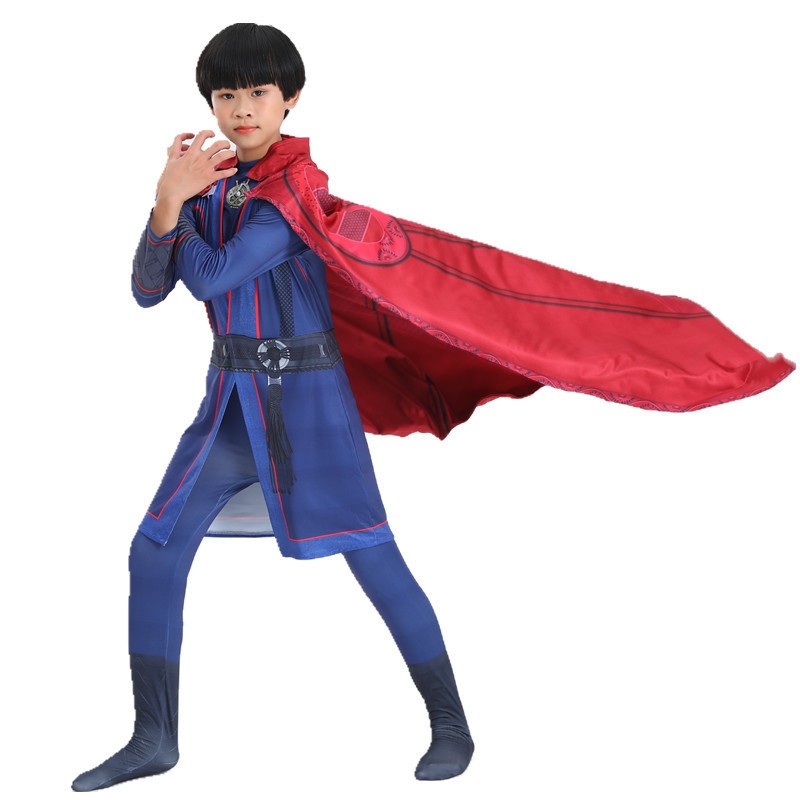 Children's performance costume cloak red cloak mage role-playing costume COS doctor costume
