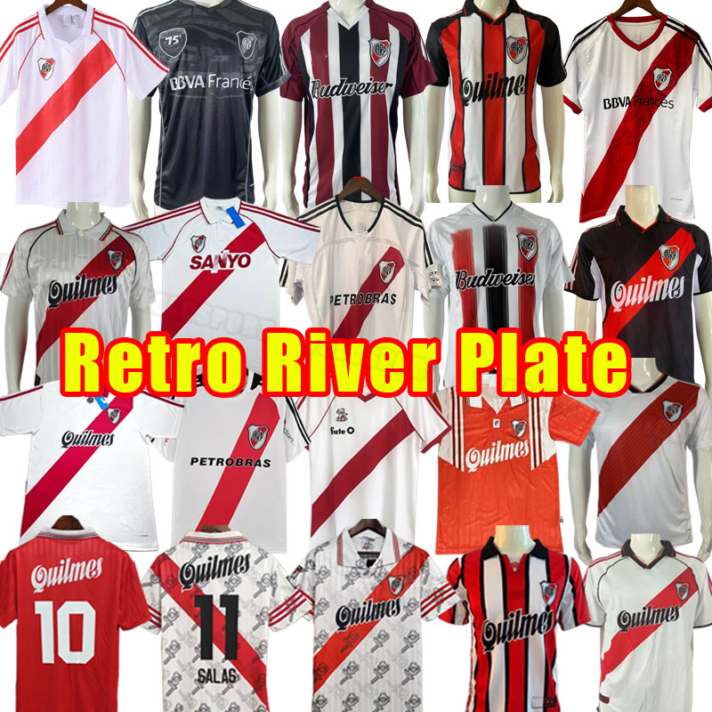 Retro classic 1986 1987 1995 1996 1997 River Plate soccer jerseys 2009 2010 CANIGGIA FALCAO ORTEGA GALLARDO CRESPO football shirt 00 01 18 19 1988 96 98 2000 2001 1992 94