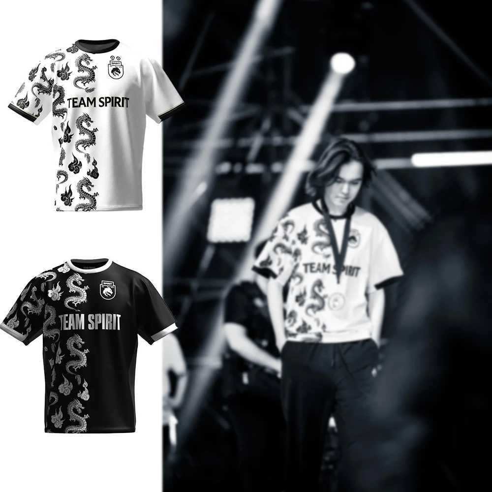 Team Spirit Limited Edition Jerseys 23-24 Collection Esports Player Donk Uniform Clothing CS2 CSGO LOL Men Tops IEM Boys T-shirt Z250624