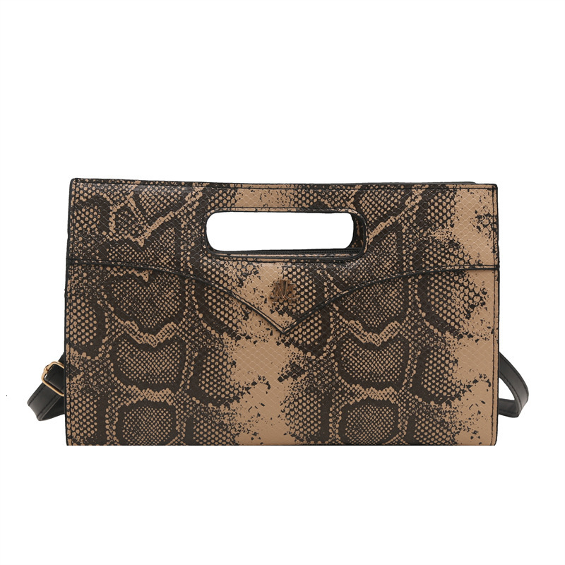 Free Shipping 2025 New Designer Bag High-end Fashion Snakeskin Pattern Handwoven Bag Fashion High-end Niche Evening Shoulder Bag For Women