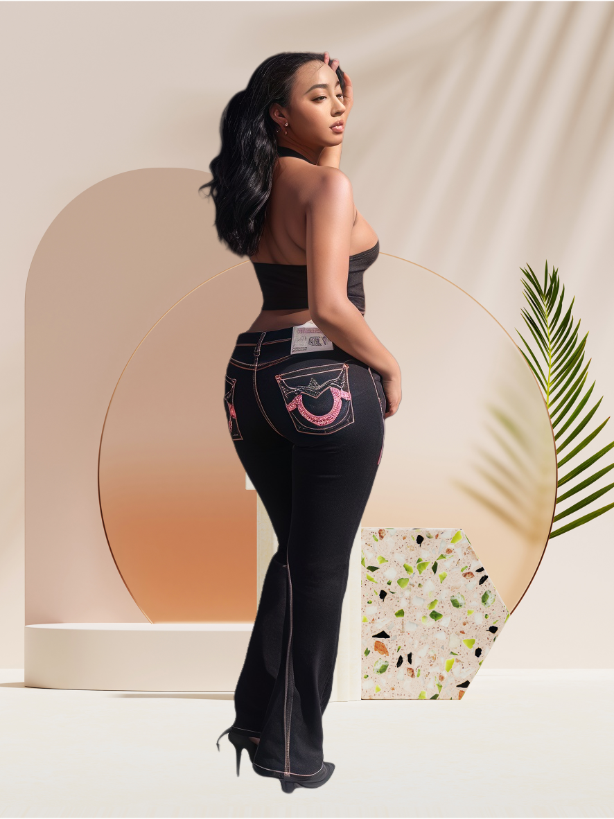 Designer Womens True Long Trousers Classic Brand Mens Coarse Line Super Religion Jeans Clothes Man Casual Pencil Black Denim Pants Jeans Women