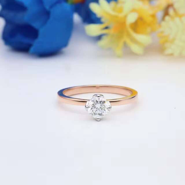 Elegant Solitaire Lab-Grown Diamond Ring Ethical and Stunning Engagement Jewelry 14k Rose Gold Ring MIninalist Ring