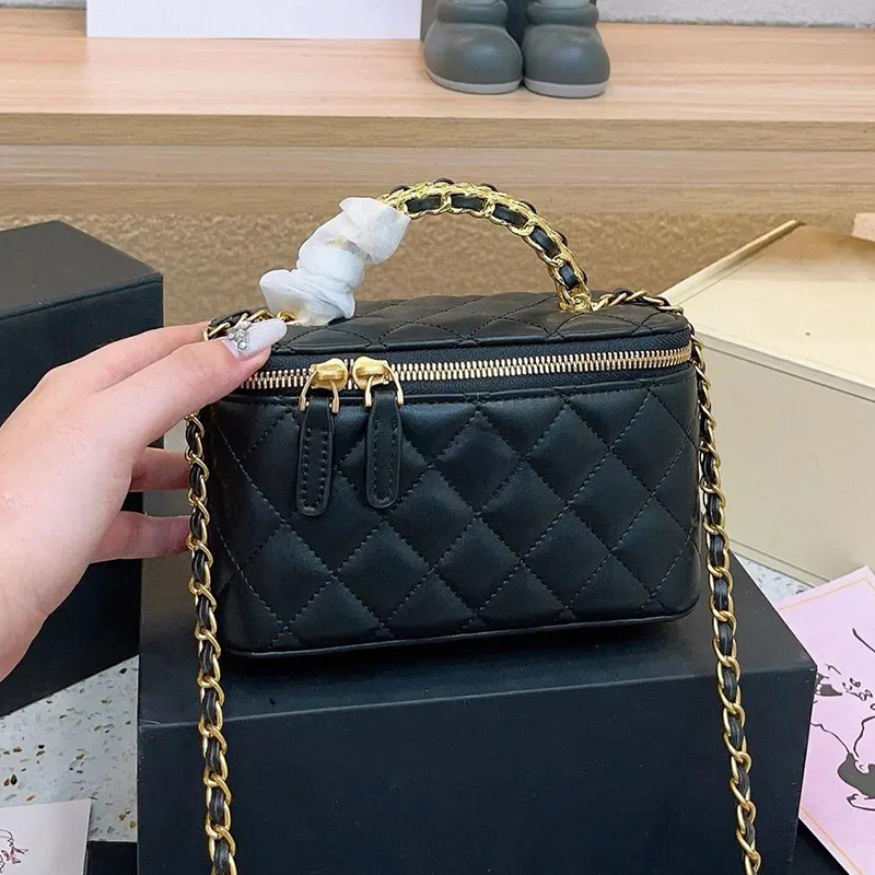 High Quality Vanity Bag Leather Tote Bag Designer Bag Mini Handbag Luxury bag Pink Crossbody Bag Fashion Women Chain Shoulder Bags Wash Bag Purses