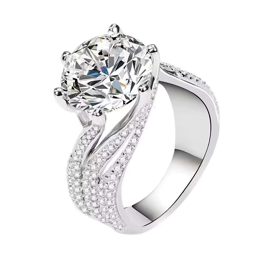 Fashion Similar Moissanite Diamond Rings Fine Jewelry Wedding Engagement Rings for Women