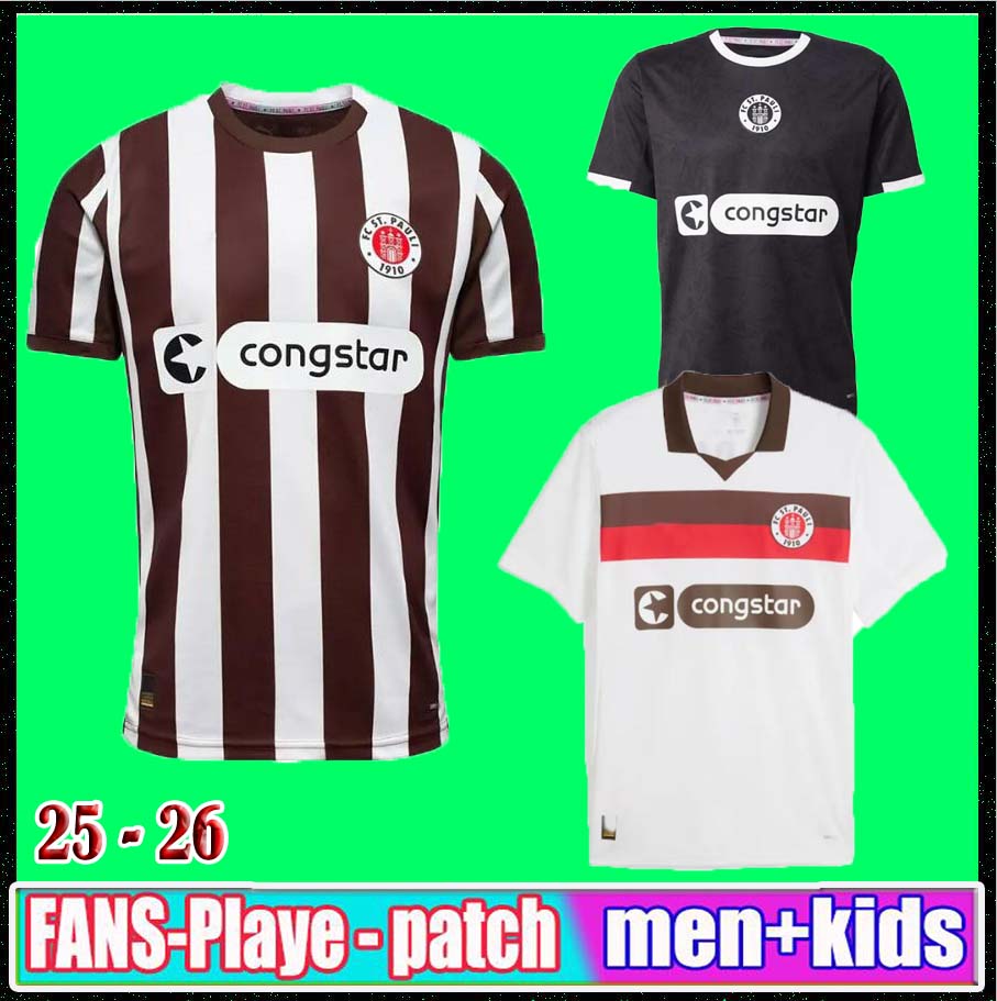 S-4XL NEW 25 26 ST. Pauli soccer jerseys BECKER IRVINE KYEREH HARTEL SMITH PAQARADA MEDIC 2025 2026 home away football shirt top Uniforms