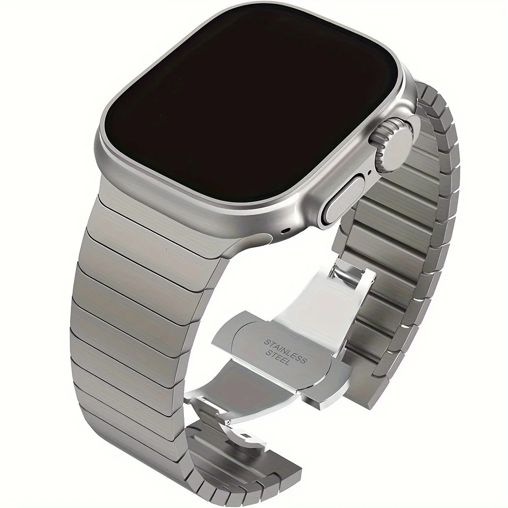 Strap For watch Band 40 42 44 45 49mm Stainless Steel WrisTBand Strap For iWatch Series 10/9/8/7/6/5/4 Ultra 250610
