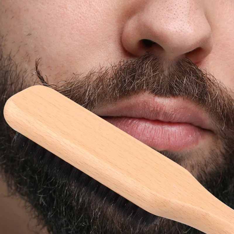 Boar Bristle Slick Back Hair Brush for Sleek Ponytail Bun Smoothing Baby Hairs Flyaways Edge ControlWooden Teasing Comb 250625