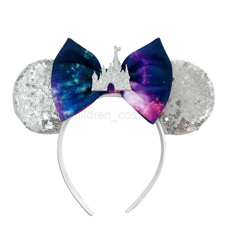 Disney Christmas Mickey Mouse Ears Headbands Festival Carnival Party Hair Headwear For Baby Girls Women Headband Kids Accessories W250625
