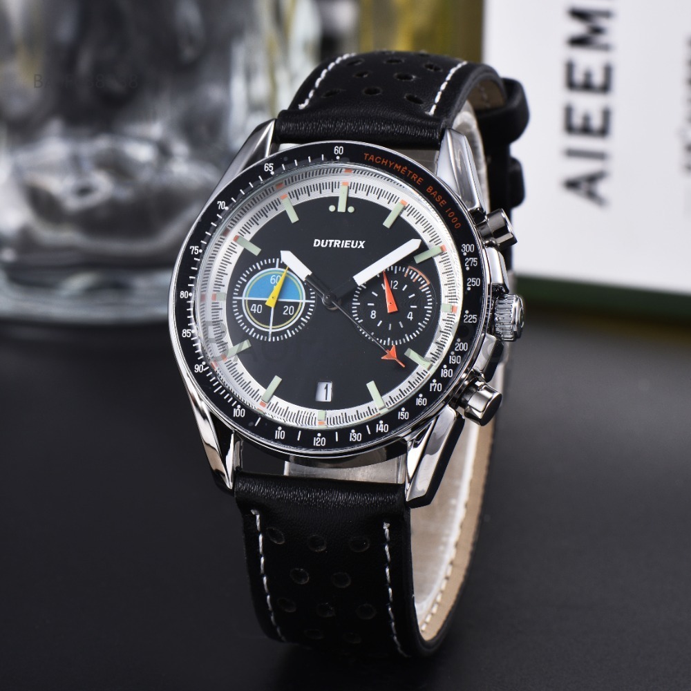 Hot Sale Popular Luxury Watches for Men Quartz Wristwatch Steel and Leather Strap Automatic Date Daily Waterproof Fashion Male Clocks for Gift Wholesale