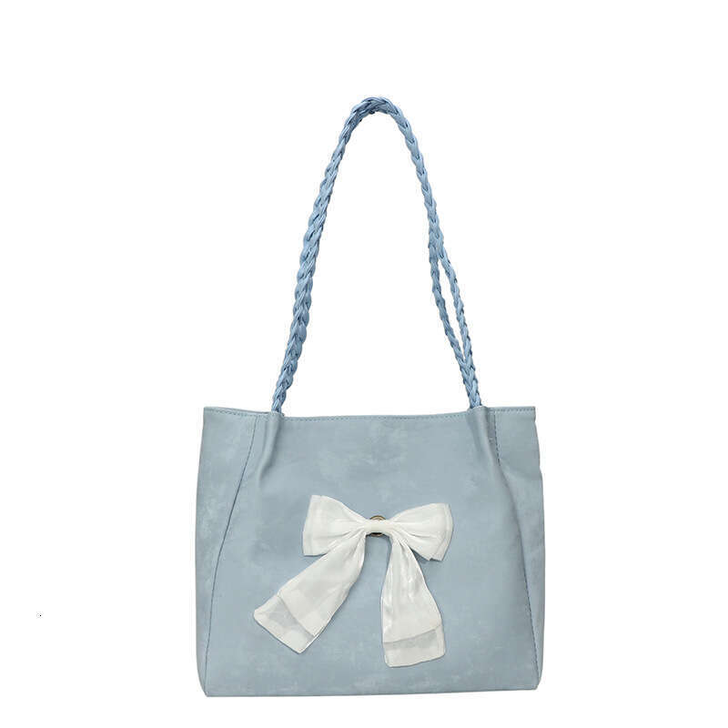 Sweet Bowknot Large Capacity Tote 2025 New Casual Relaxed Soft Commuter Handbag Free shipping Shoulder Bag