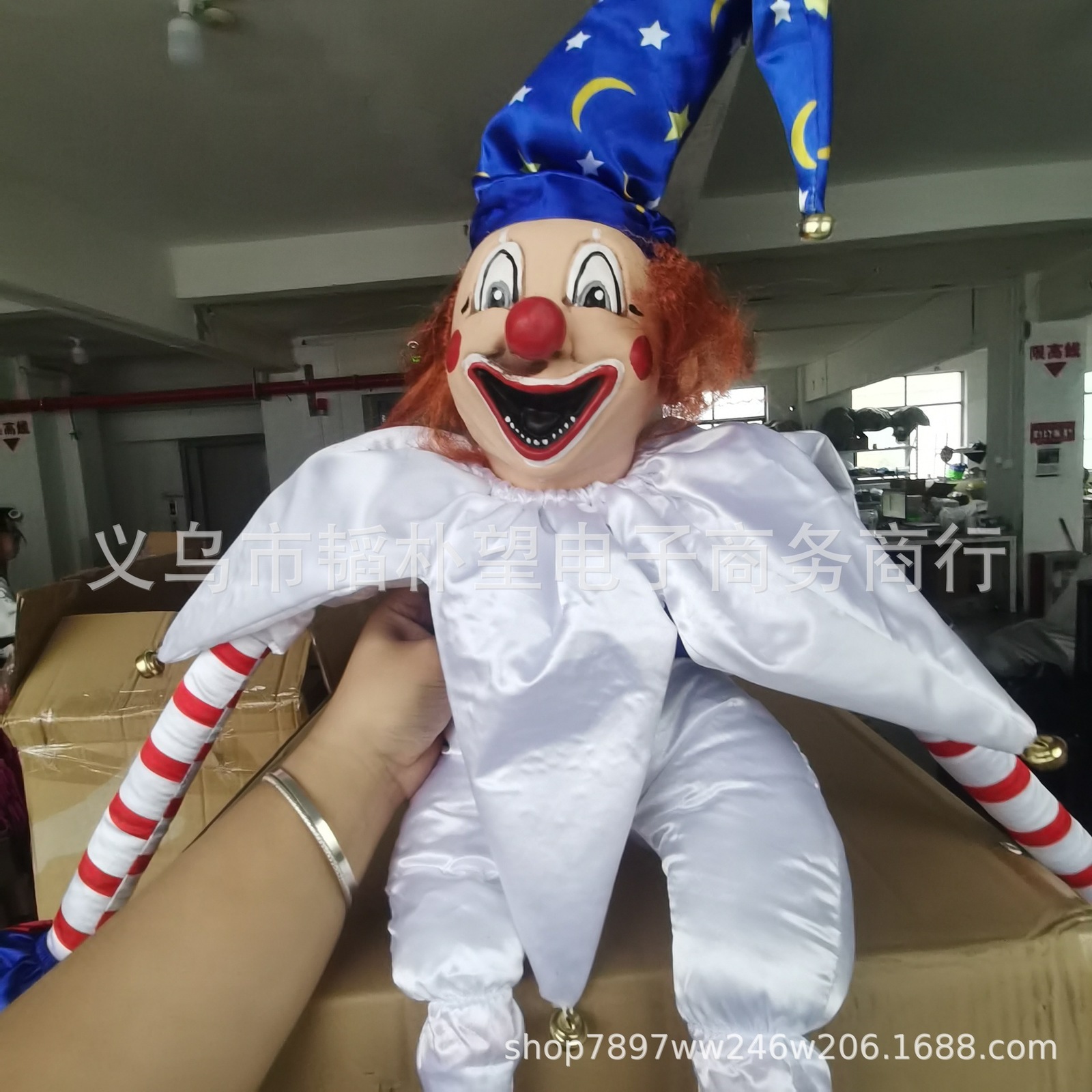 Halloween Toys Poltergeist Clown Doll Creepy Clown Plush Doll Toys Soft Stuffed Doll Gnome Halloween Decoration Funny Collection Home Decor 231016
