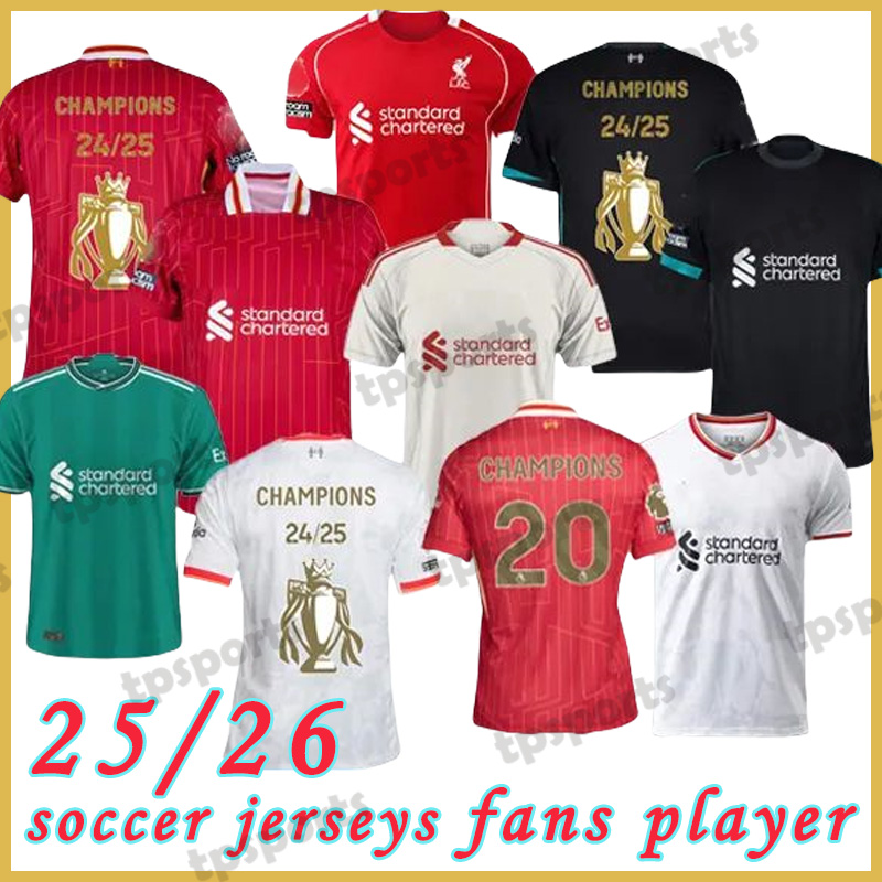 2526 LFC soccer jerseys kids ALEXANDER-ARNOLD SZOBOSZLAI football shirt. SALAH Special Edition MAC ALLISTER DARWIN GAKPO KONATE football shirt Kids
