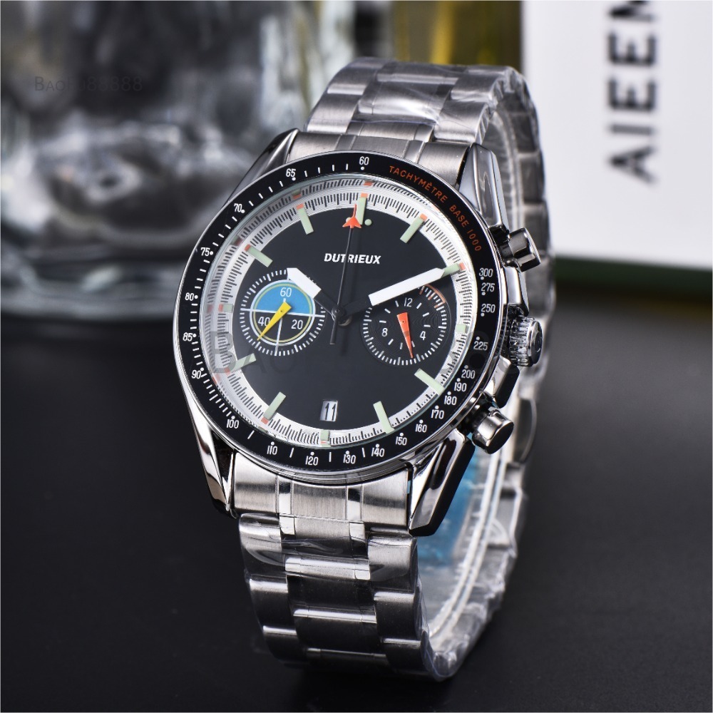 New Arrival Popular Luxury Watches for Men Quartz Wristwatch Steel and Leather Strap Automatic Date Daily Waterproof Fashion Male Clocks for Gift Wholesale