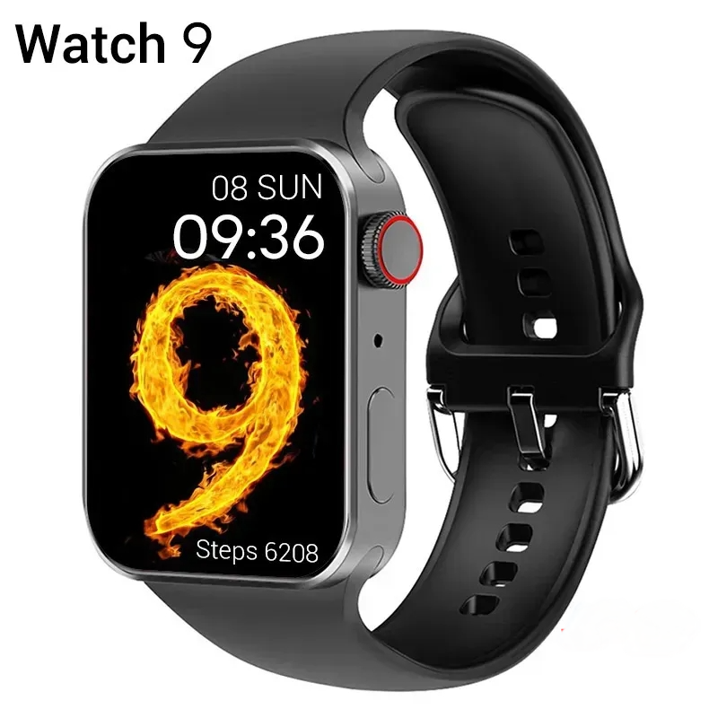 2025 Smart Watch 9 10 Ultra 2 49mm 46 mm 2,1 pouces Watch Bluetooth Call Bracelet Bracelet Wireless Chargeg Fiess Tracker Sport Smartwatch pour l