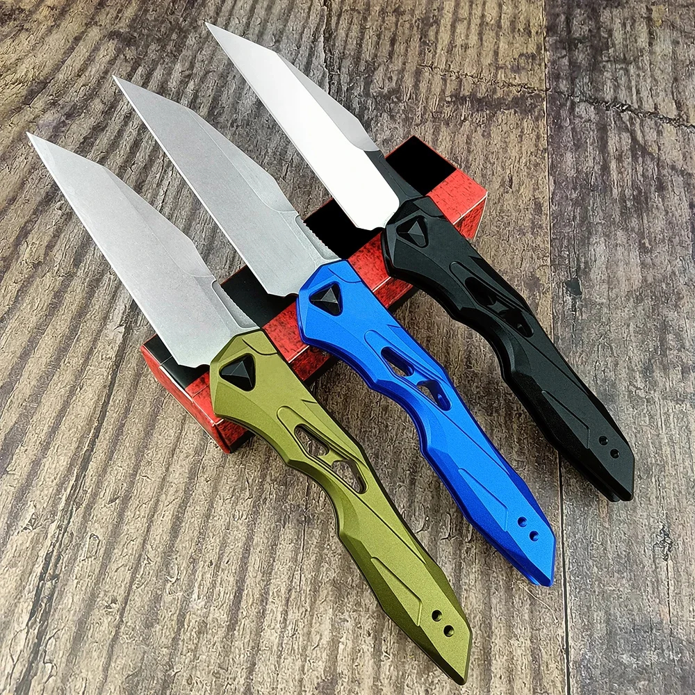 KS 7650 Launch 13 AU TO Folding Knife CPM154 Blade Anodized Aluminum Handles Outdoor Self Defense Camping Tactical Knife EDC Tools