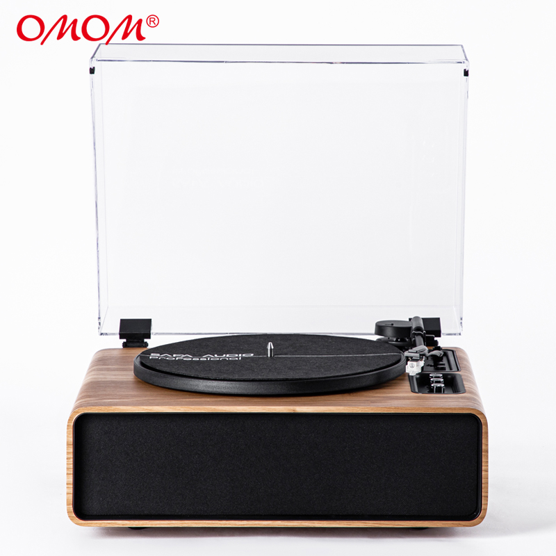 retro phonograph gramophone vinyl record player Classic turntable playback Built-in Stereo Speaker 33/45 RPM BT in and out function AUX-in RCA line-ou