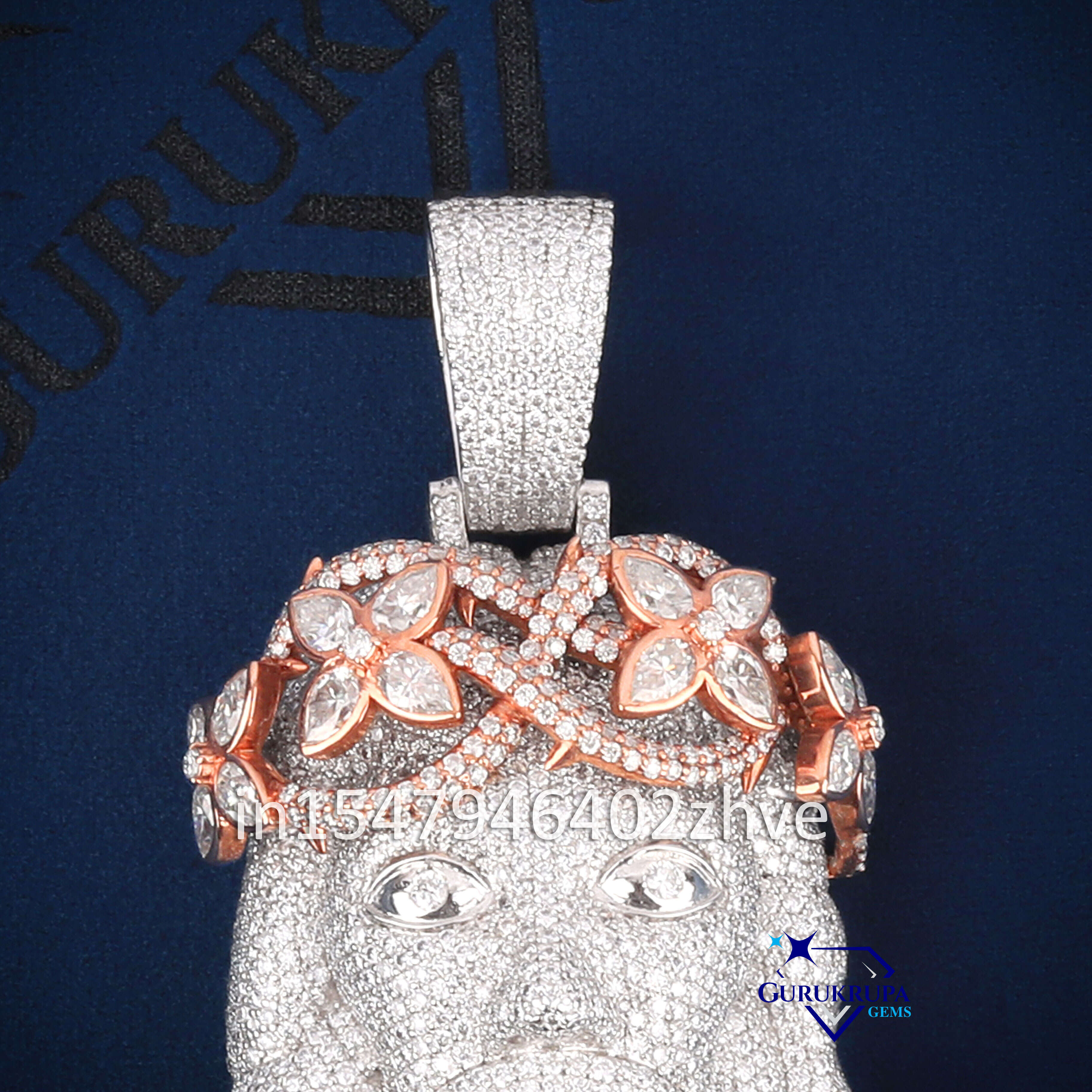 925 Silver Moissanite Jesus Pendant Combo Set Iced Out Chain Tennis Bracelet Crown Pendant Hip Hop Jewelry