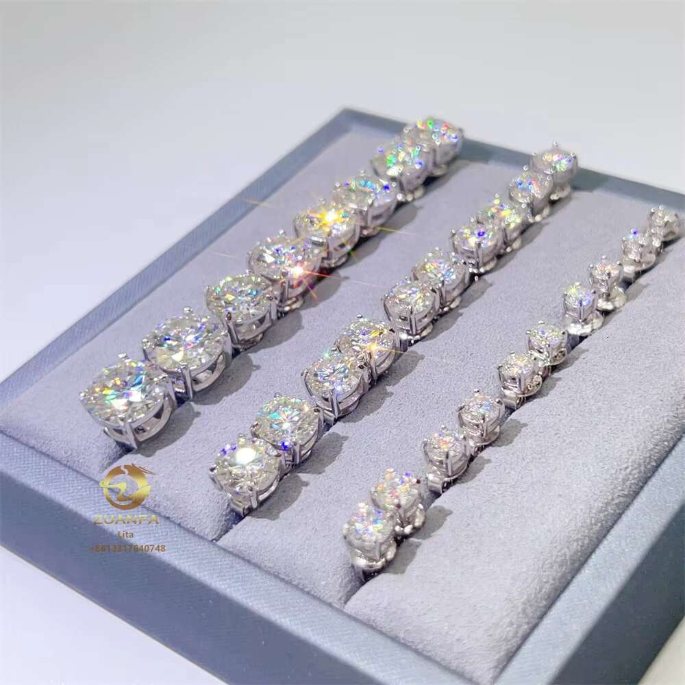 Hot Selling Top Quality Stud Earring Pass Diamond Tester Screw Back Hip Hop 10k 14k Solid Gold Earrings Moissanite Jewelry
