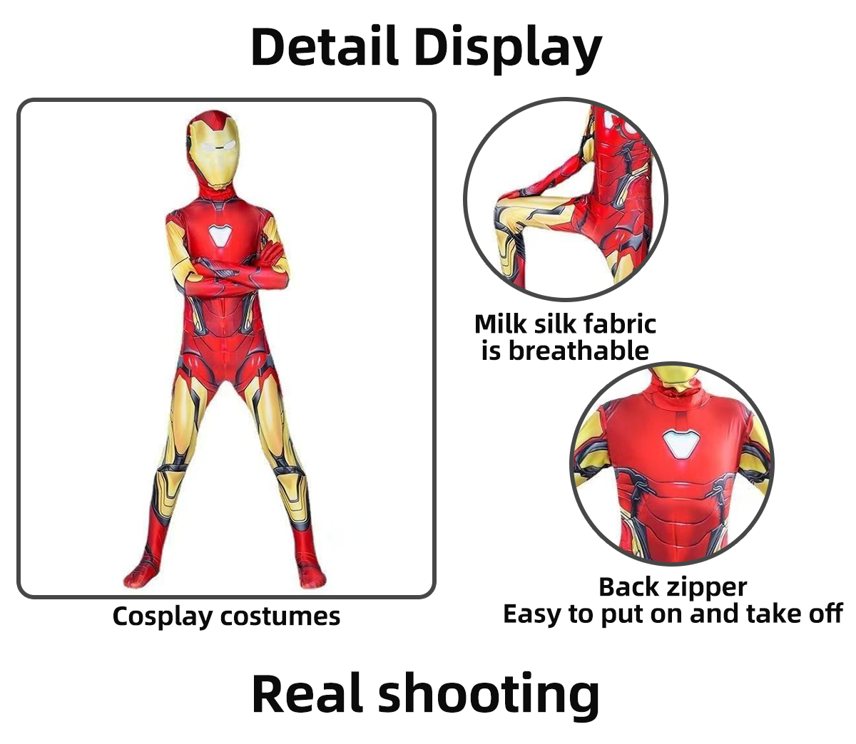 Children's performance costumes, red animation games, role-playing costumes, steel robots, COS hero role costumes.