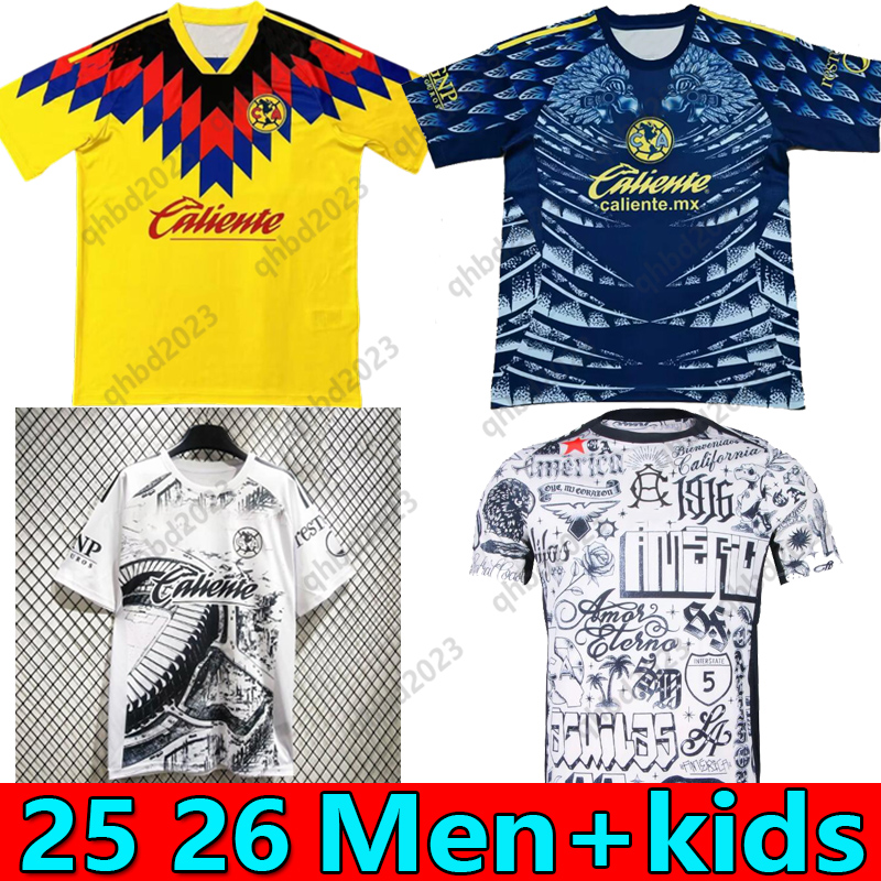 S-4XL 25 26 Liga MX club america soccer jerseys Henry marin Diego valdes BLANCO aarez aaro Fidalgo Miguel layun Cuauhemoc Julian Quinones 2025 Kid Soccer fooball