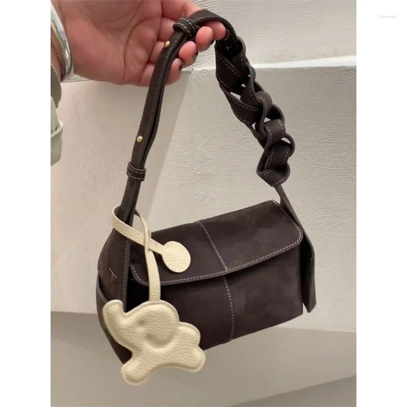 Totes Vintage Shoulder Crossbody Bags For Women Designer Handbags And Purses In PU Small Splicing Design Underarm
