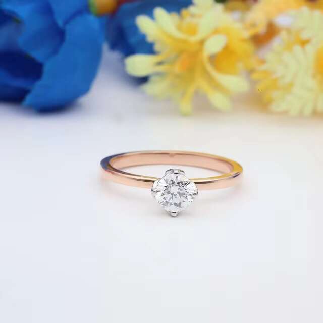 Elegant Solitaire Lab-Grown Diamond Ring Ethical and Stunning Engagement Jewelry 14k Rose Gold Ring MIninalist Ring