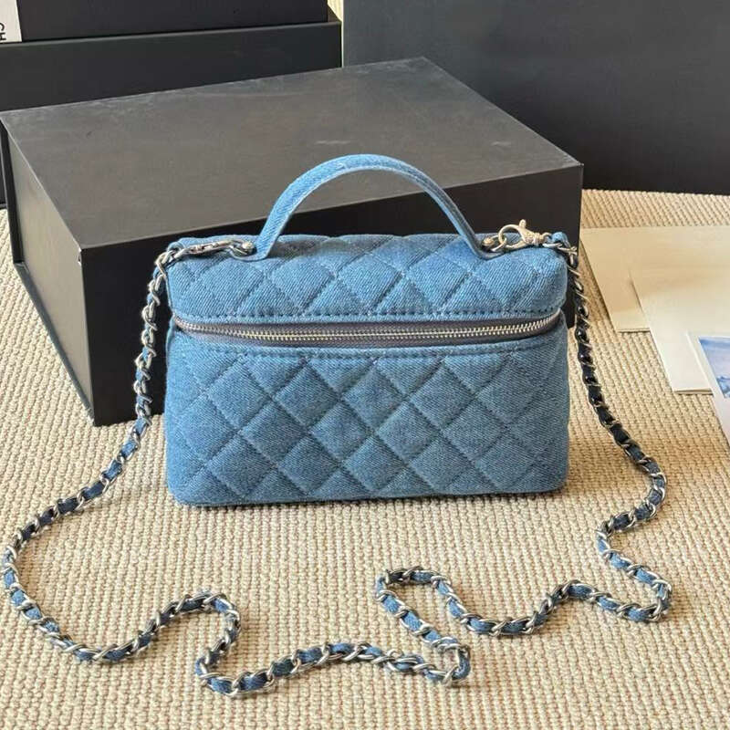 Denim Designer Crossbody Bags Handbags Cosmetic Bag Makeup Bag New Totes Chain Shoulder Bag Real Leather