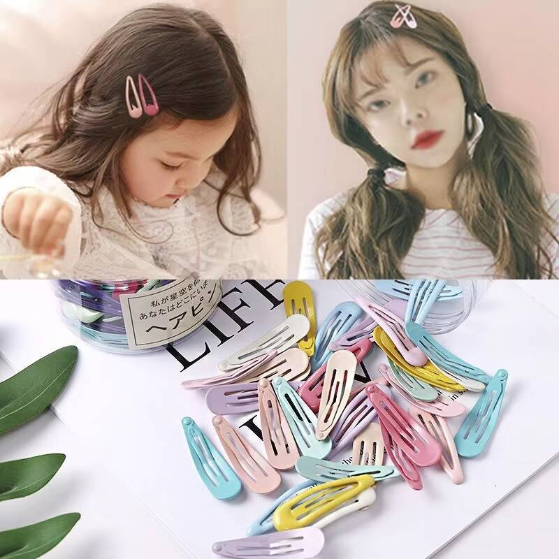 10-40Pcs/Lot Sweet Candy Snap Hairpins BB Barrettes Cute Multi Color Clips ornaments for Girls Kids Women Hair A ddmyshoesvip