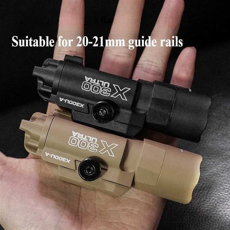 Tactical Surir Sty X300U X300 Ultra X300U-A Flashlight for Pistol Light Airsoft Helmet Light Weapon Torch Strobe 800 Lumens XJ250718